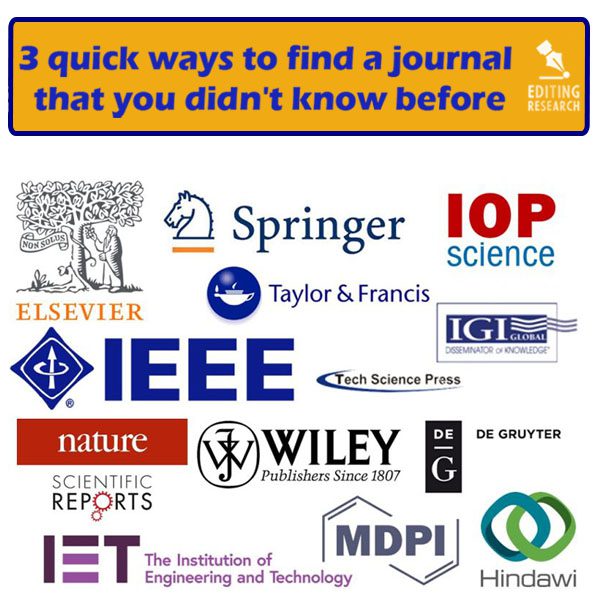 How to find journal? - editingresearch.com